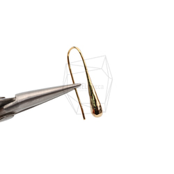 ERG-2055-G【2個入り】カーブプレートフック,Curved Plate Hook Earring 4枚目の画像