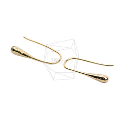 ERG-2055-G【2個入り】カーブプレートフック,Curved Plate Hook Earring 2枚目の画像