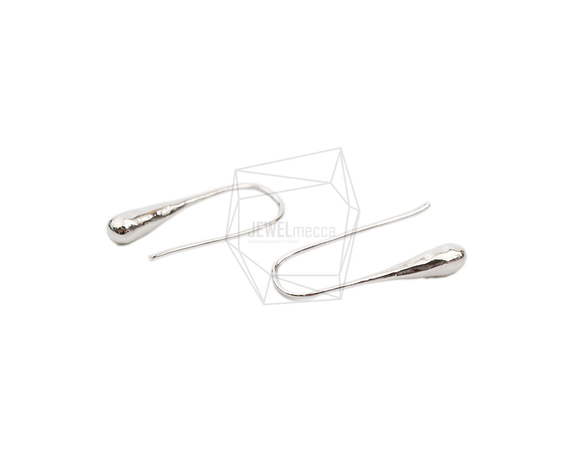 ERG-2055-R【2個入り】カーブプレートフック,Curved Plate Hook Earring 3枚目の画像