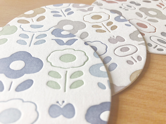 活版】北欧柄コースター6枚セット【紙製】 コースター omogu 通販