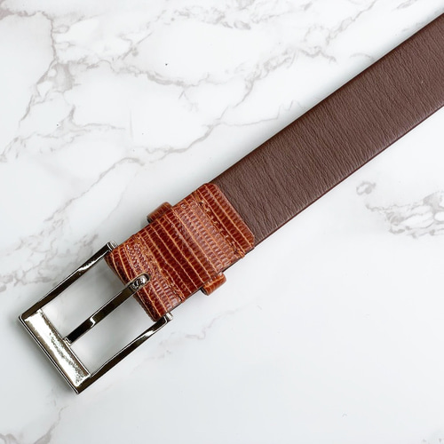 日本製 リザード 上質 ベルト トカゲ革 エキゾチックレザー その他