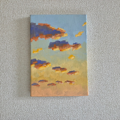 夕焼けの空」原画 油絵 絵画 くさかあきら 通販 13852728 夕焼けの空」原画 油絵 絵画 くさかあきら 通販 13852728