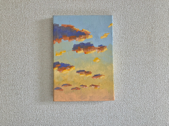 「夕焼けの空」原画 油絵 3枚目の画像
