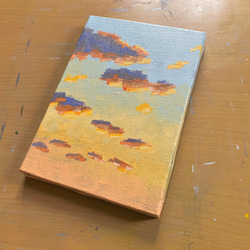 「夕焼けの空」原画 油絵 2枚目の画像
