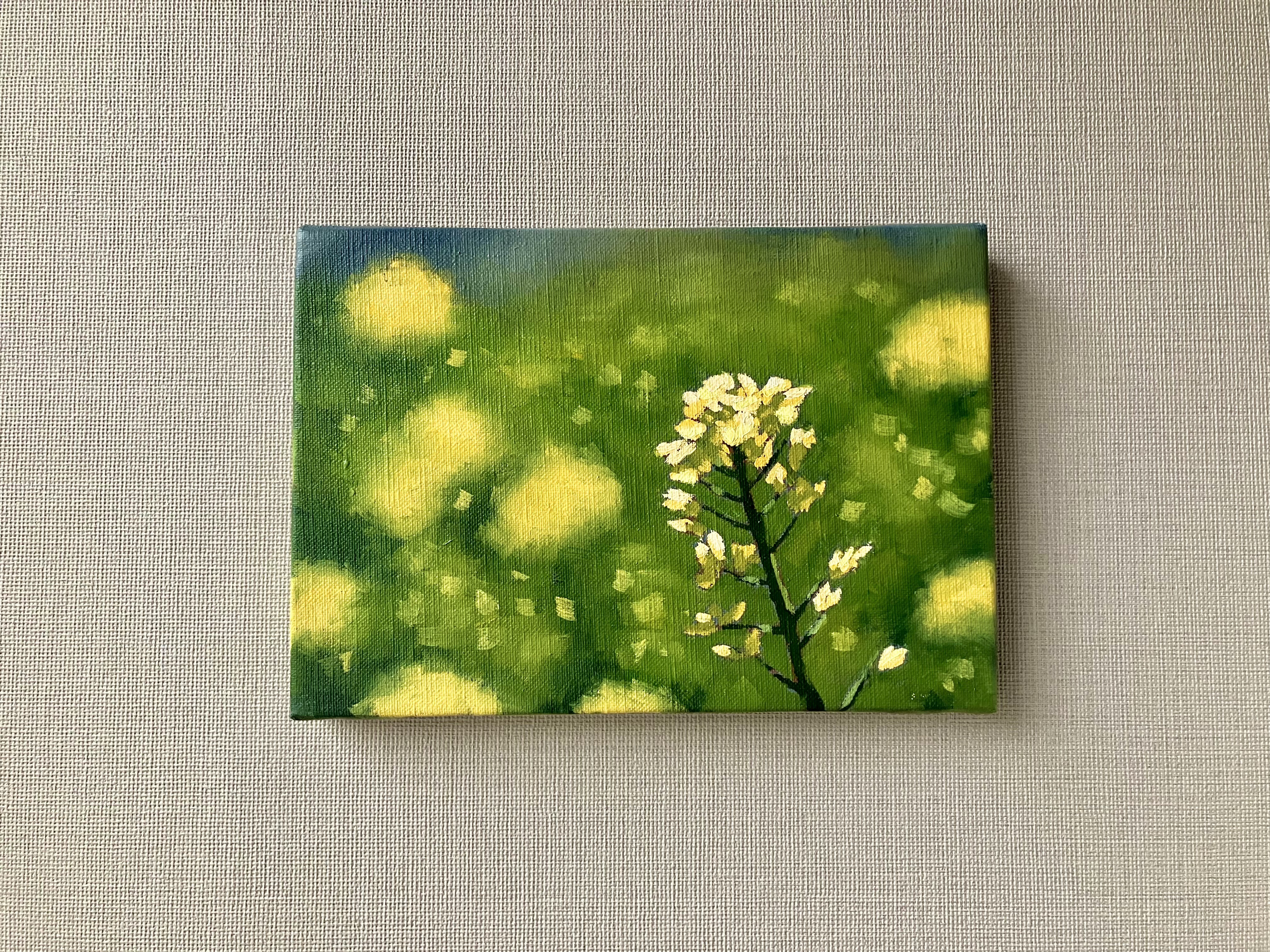 風景画 ★菜の花 油絵 P10【3月】