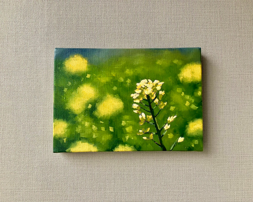 油絵 風景画 ★菜の花 P10【3月】 油絵 風景画 ☆菜の花 P10【3月】
