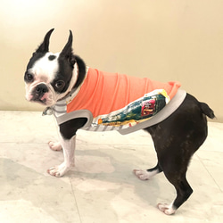 犬服　プリントタンクトップ　⭐︎サーモンピンク⭐︎ 7枚目の画像