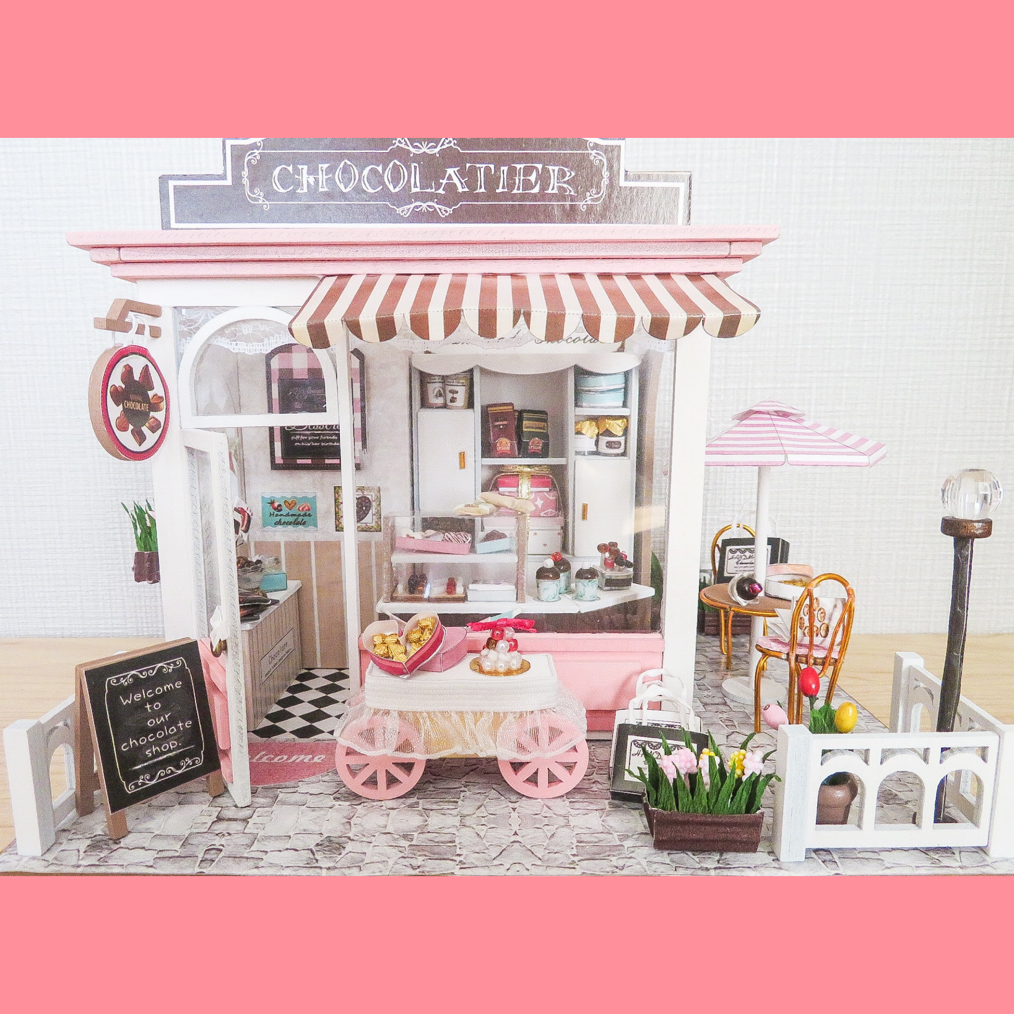 ミニチュアスイーツショップ♡ショコラティエ　LED電飾なし