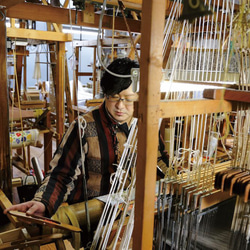 京の錦織　光峯錦織工房　干支の柄を楽しむ　卯年　うさぎの柄　クリーム　ネクタイ 14枚目の画像