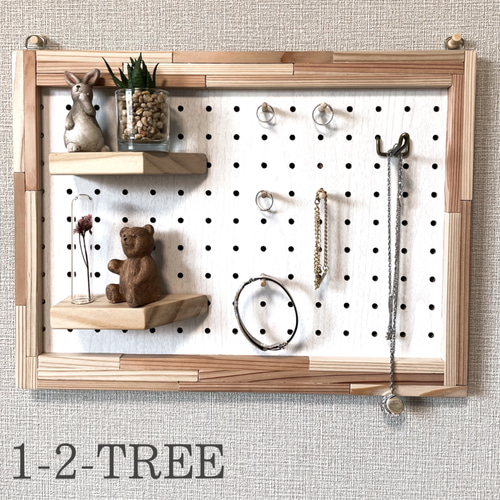 家具 ウォールシェルフ ハンドメイド キーフック 置き型 壁掛け