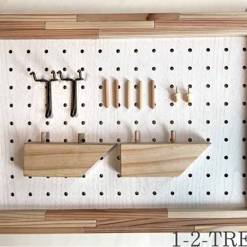 家具 ウォールシェルフ ハンドメイド キーフック 置き型 壁掛け