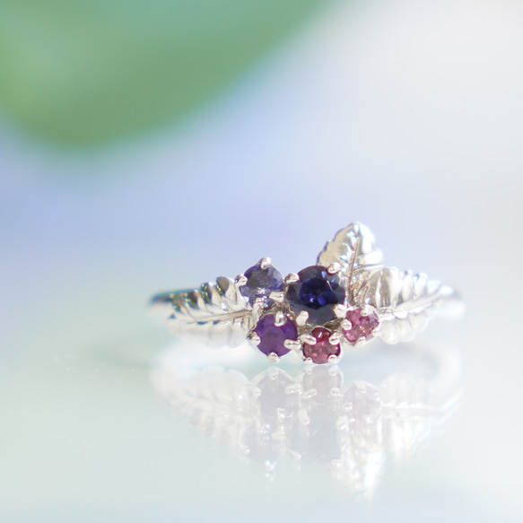 トパーズ ガーネット アメジストなど多彩な宝石のハンドメイドリング