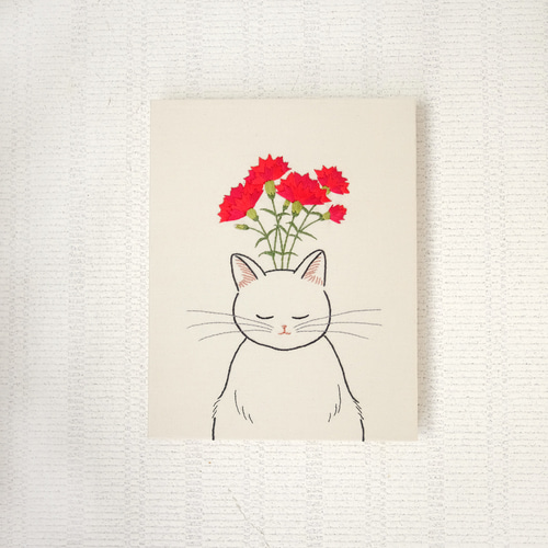 オリジナル ハンドメイド 絵 夢見るねこさん オリジナル ハンドメイド 絵 夢見るねこさん