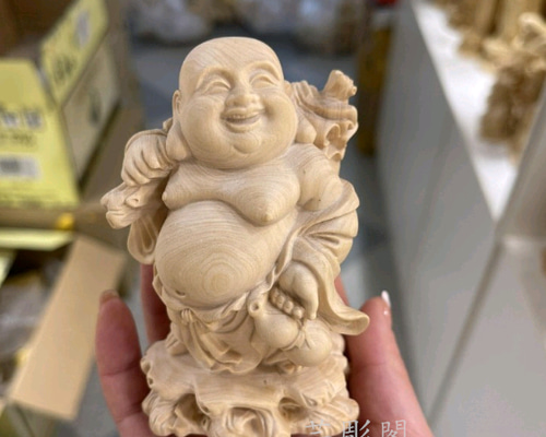 送料無料　根付布袋様　時代物、細密彫物 送料無料 根付布袋様 時代物、細密彫物 （骨董 】根付 押し切る）