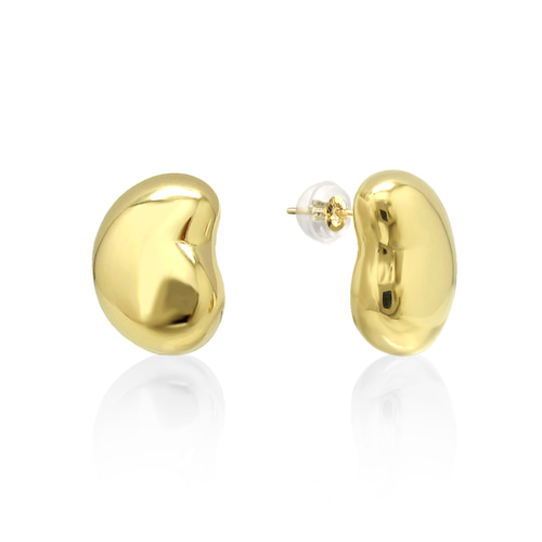 そら豆 モチーフ ぽってり感が可愛すぎる！K18 イエローゴールド 豆