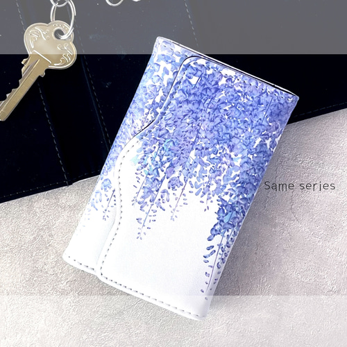 青と白の風景画 コンパクトミラー 陶芸 青と白の風景画 コンパクト