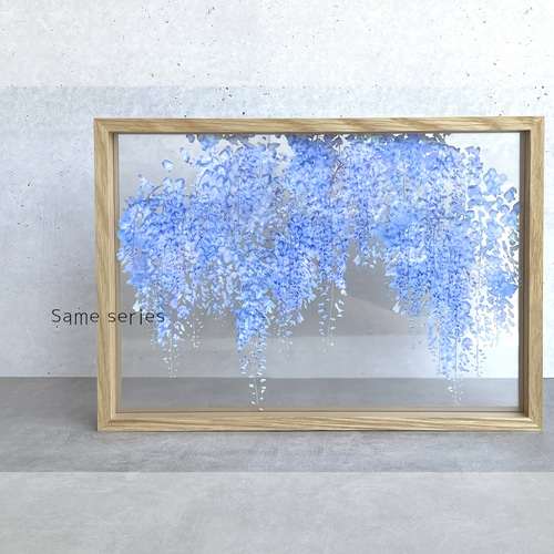 藤 - 折りたたみコンパクトミラー｜草花で彩る、心うるおうアート