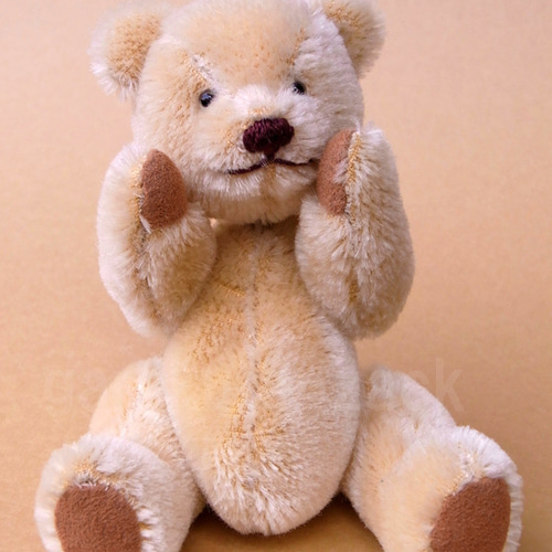 テディベア作家様　ちびベアちゃん　ベージュ ちびベアちゃんのお顔です - Yoshimi.Bear☆テディベア製作日記