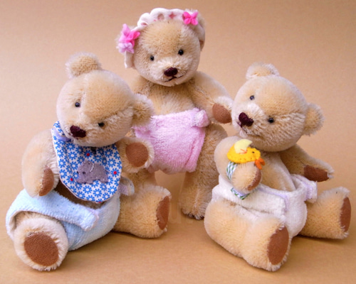 テディベア作家様　ちびベアちゃん　ベージュ ちびベアちゃんのお顔です - Yoshimi.Bear☆テディベア製作日記