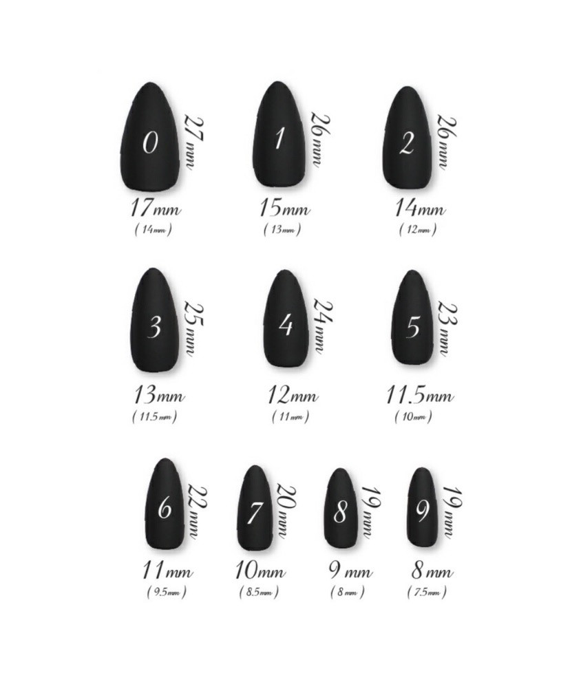 ネイルチップサイズ表 ネイルチップ（つけ爪） 206.eub 通販 13854028