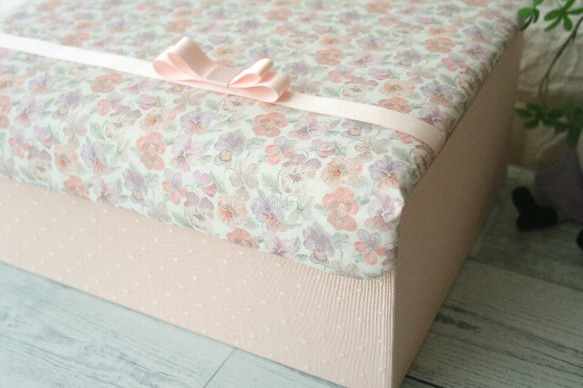 Hさま専用　リバティ　おもちゃ箱　メモリアルボックス　シンクオブミー　キューフォーザズー 2枚目の画像