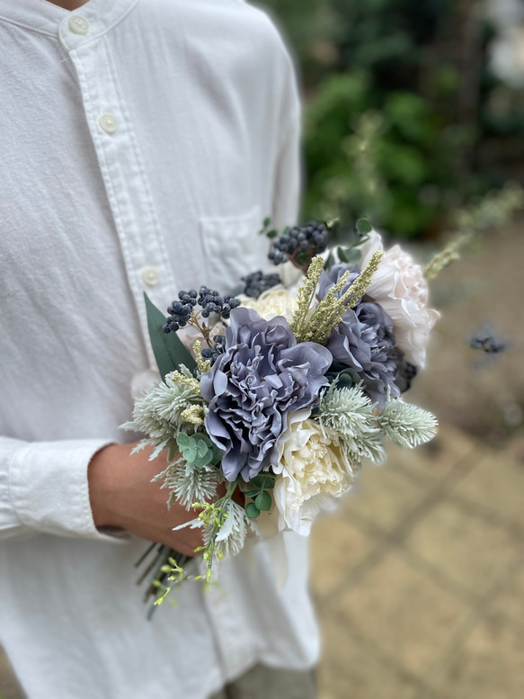 elegant clutch bouquet ♡ ブートニア付き