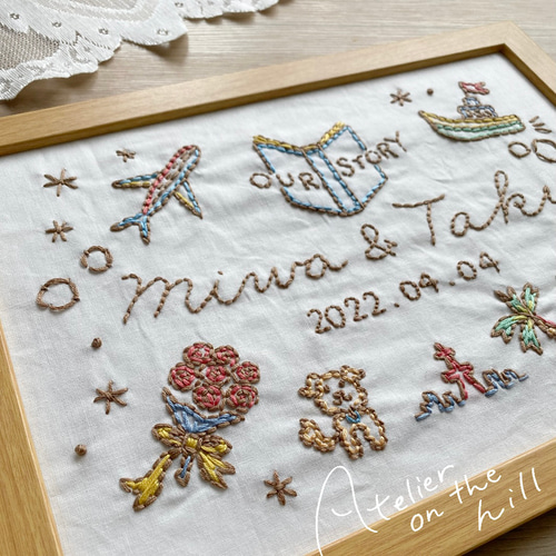 new！結婚式ウェルカムボード♡結婚祝いにも ウェルカムボード/新郎新婦イラストcolor_結婚式や入籍のお祝い