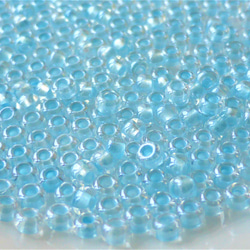 10 克 9/0 2.5 毫米透明淡藍色寶仕歐莎捷克種子珠 第4張的照片