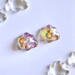 【特集掲載】glass cloud night sky Earrings 1枚目の画像