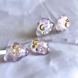 【特集掲載】glass cloud night sky Earrings 5枚目の画像