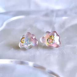 【特集掲載】glass cloud night sky Earrings 4枚目の画像