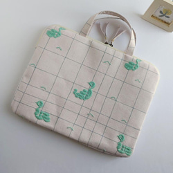 ミナペルホネン キルティング hana hane A4可 レッスンバッグ塾バッグ