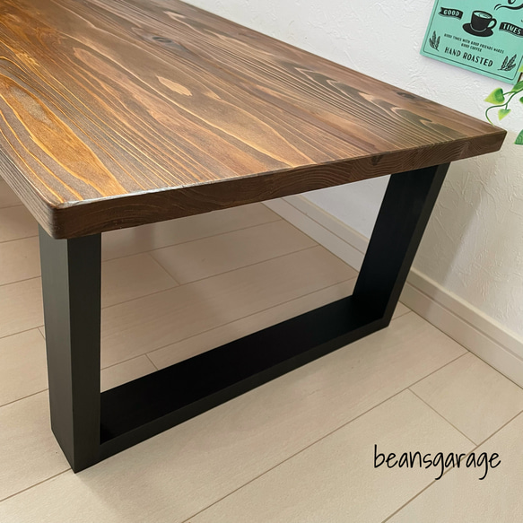 厚め天板 無垢ローテーブル 国産杉 80×50cm カフェテーブル コーヒーテーブル リビングテーブル 7枚目の画像
