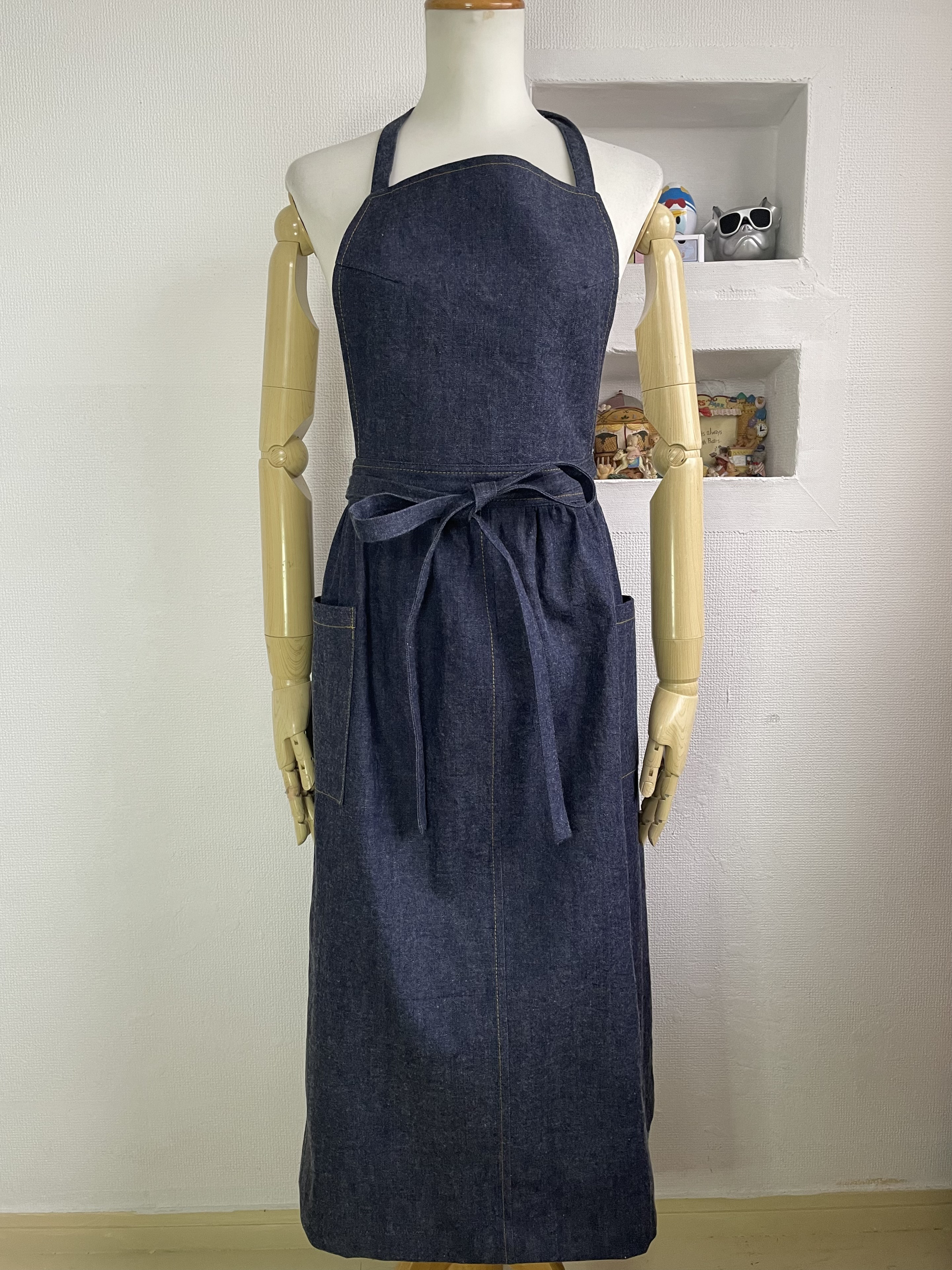 Bインディゴデニムエプロン&エコバッグ