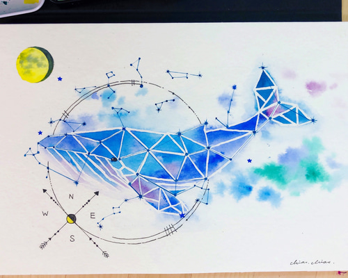 土日限定SALE a１点ものの魅力! 抽象原画 ・水彩紙にアクリル Sold* アート 抽象画 水彩画 a02 絵画 MarieK 通販 9117408