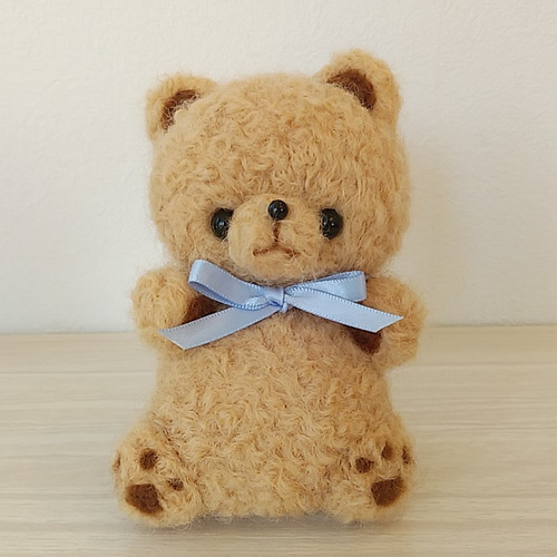 パンダくまちゃん　（ブルー）　羊毛フェルト ハマナカ 羊毛フェルトキット ぱんだの赤ちゃん メール便/宅配便