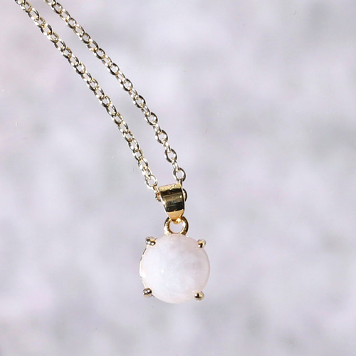 国石》希少◇ラベンダー翡翠 ネックレス◇5月誕生石◇8mm【14kgf】金属