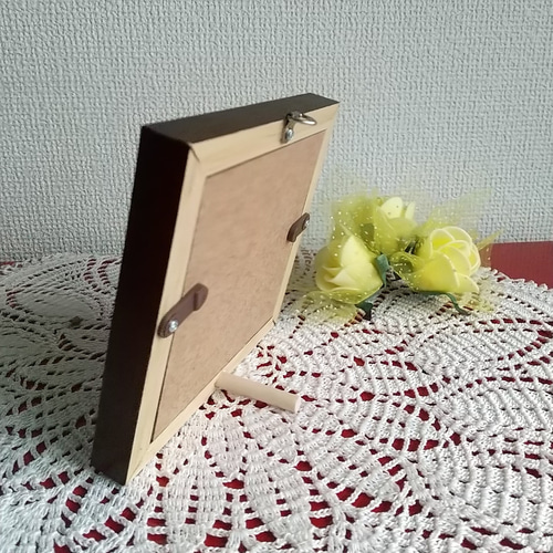 蘭の花 刺繍絵画 木製フレーム付き 蘭の花 刺繍絵画 木製フレーム付き