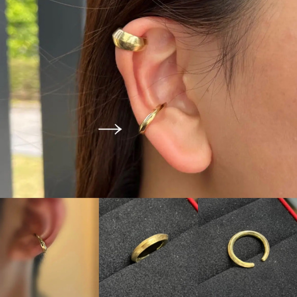 イヤーカフ】18金イエローゴールド イヤーカフ Windmuhle_jewelry 通販 
