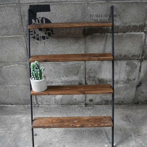 ラダーシェルフ 男前 インダストリアル 多肉植物 什器 アイアン