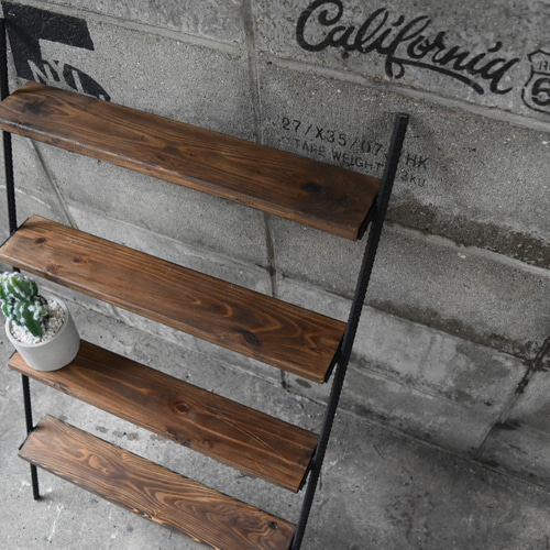 ラダーシェルフ 男前 インダストリアル 多肉植物 什器 アイアン