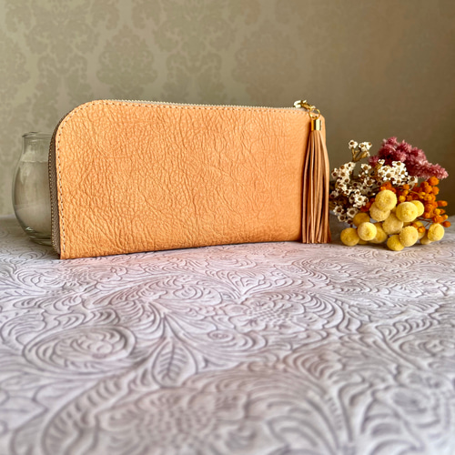 L字ファスナー 長財布 スリム 軽量 ✧ エイジングを楽しむ 牛革&馬革  