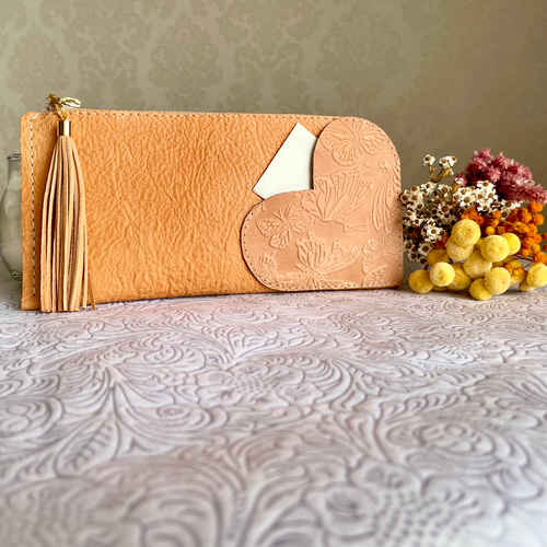 L字ファスナー 長財布 スリム 軽量 ✧ エイジングを楽しむ 牛革&馬革  