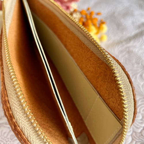 L字ファスナー 長財布 スリム 軽量 ✧ エイジングを楽しむ 牛革&馬革