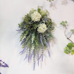 ラナンキュラスとワックスフラワー の アレンジ 10 アーティフィシャル