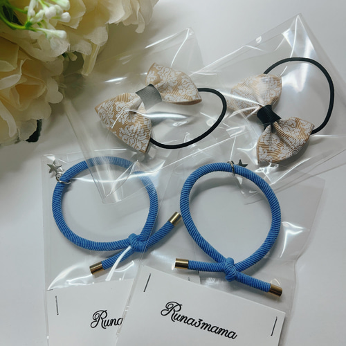 めちゃかわ スターなヘアゴム ハンドメイド 星 カジュアル かわいい