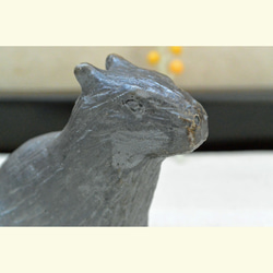 カピバラ　陶芸置き物　大きいネズミ　お座りカピバラ　手作り陶芸　陶器の置物 7枚目の画像