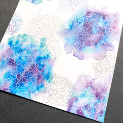 紫陽花のレターセット 7枚目の画像