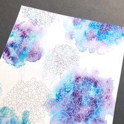 紫陽花のレターセット 6枚目の画像