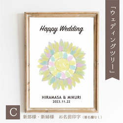 「ひまわり」ウェディングツリー 結婚証明書 ウェルカムスタンプボード　説明書付き 3枚目の画像